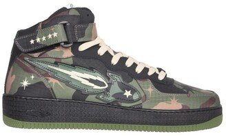 Enterprise Japan Camouflage High-Top Sneakers