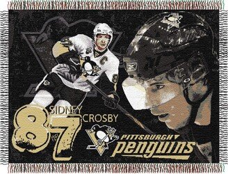 NHL Pittsburgh Penguins Sidney Crosby Woven Tapestry Throw