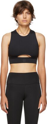 HÉROS Black 'The Cross Crop' Top