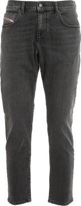 Straight Leg Washed Effect Jeans