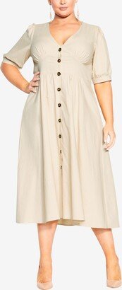 Trendy Plus Size Sunset Stroll Midi Dress