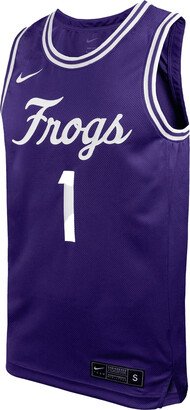 TCU Replica Men's College Basketball Jersey in Purple