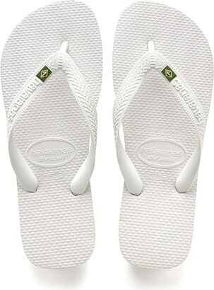 Brazil Flip Flops (White) Women's Sandals