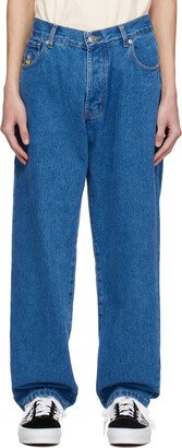 Blue Miffy Straight-Leg Jeans