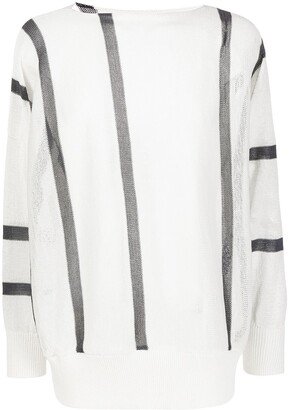 Striped Semi-Sheer Jumper