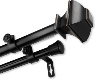 InStyleDesign Eugene Adjustable Double Curtain Rod