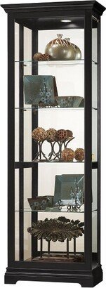 680672 Brantley Ii Curio Cabinet 680672 Black Satin