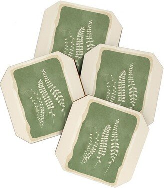 Nadja Leaf Design 17 Coaster Set