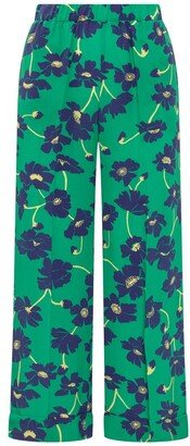 Printed Cropped Trousers-AA