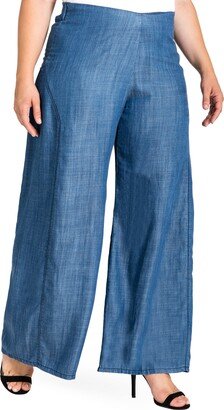 Perry Tencel® Denim Palazzo Pants