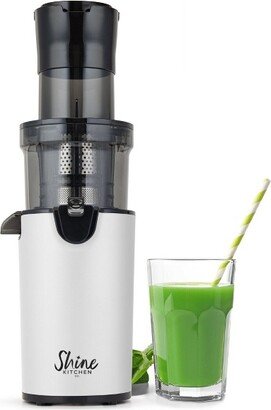 Shine Kitchen Co. Easy Cold Press Juicer with XL Feed Chute – White