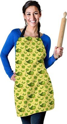 Kiwi Pattern Apron - Printed Cute Print Custom With Name/Monogram Perfect Gift For Lover