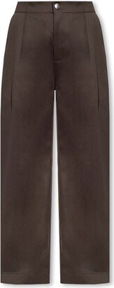 Straight-Leg Pleat-Detailed Trousers-AA