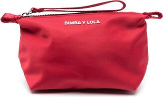 Bimba y Lola Logo-Lettering Make-Up Bag-AB