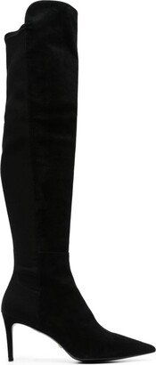 Stuart 75 thigh-high suede boots