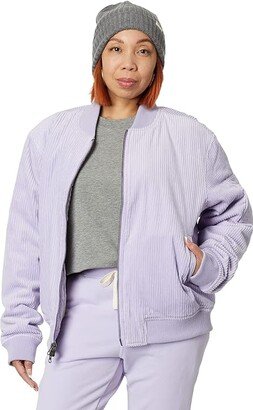 LABEL Go-To Corduroy Bomber (Lavender) Women's Clothing