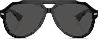 Round-Frame Tinted Sunglasses