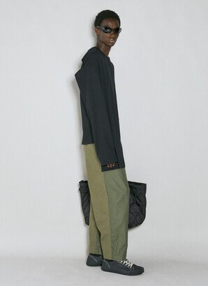 Baggy Crop Pants - Man Pants Green 3