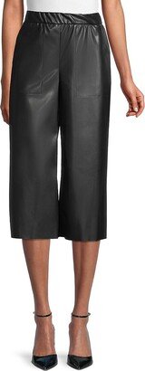 Thandi Faux Leather Cropped Pants