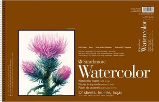 Strathmore 400 Artist Watercolor Pad, 12 x 18 Inches, 140 lb, 12 Sheets