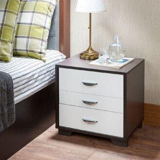 Tiramisubest Night Table Nightstands in White