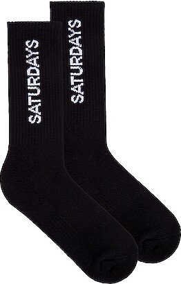 Logo Sock in Black