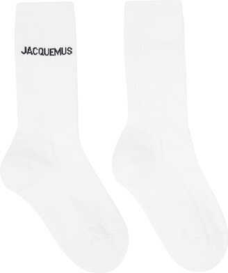 White Le Papier 'Les Chaussettes Jacquemus' Socks-AB