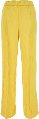 Wide-Leg Drawstring Trousers-AC