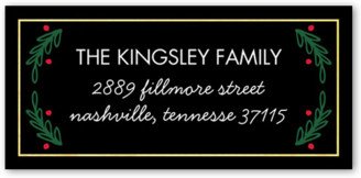 Address Labels: Simple Moments Address Label, Black, Matte