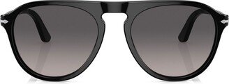 Round-Frame Tinted Sunglasses-AA