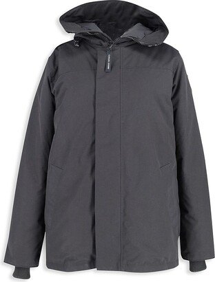 Garibaldi Hooded Winter Parka In Black Nylon