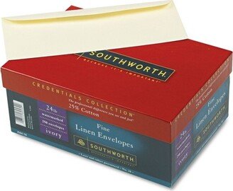 Southworth 25% Cotton #10 Envelope Ivory 24 lbs. Linen 250/Box FSC J56410