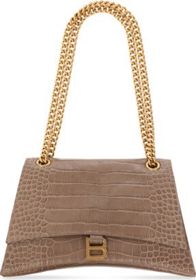 ‘Crash Chain M’ Shoulder Bag - Brown