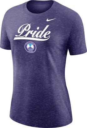 Orlando Pride Women's Soccer Varsity T-Shirt in Purple