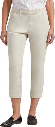 Petite Maddie Mid-Rise Capris (Stone) Women's Casual Pants