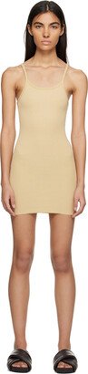 ÉTERNE Beige Tank Minidress