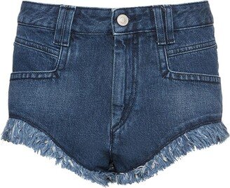 MARANT ETOILE Eneidao cotton denim shorts