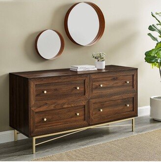 Jones Horizontal Modern 4 Drawer Dresser - Saracina Home