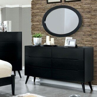 6-Drawer Dresser with Round Tapered Legs