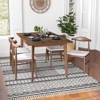 Ashcroft Imports LLC Winsor Modern Solid Wood Dining Table and Chair Set Dining Room Furniture Set