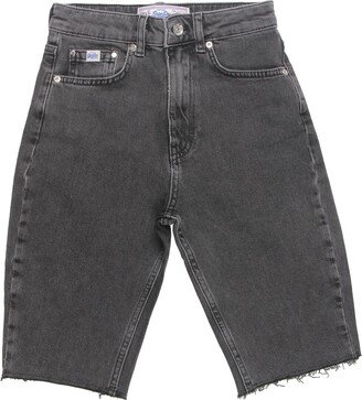 Womens Raw Hem Jean Denim Shorts