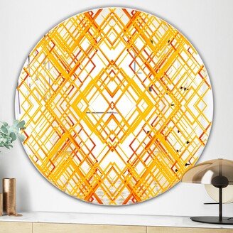 Designart 'Capital Gold Jangle 1' Printed Glam Oval or Round Decorative Mirror