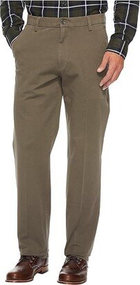 Straight Fit Workday Khaki Smart 360 Flex Pants (Dark Pebble) Men's Clothing