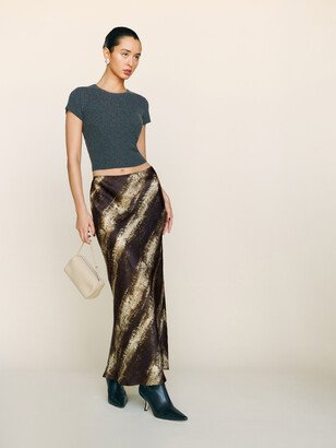 Petites Layla Silk Skirt-AA