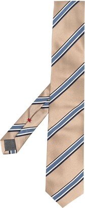 Diagonal Stripes Silk Tie