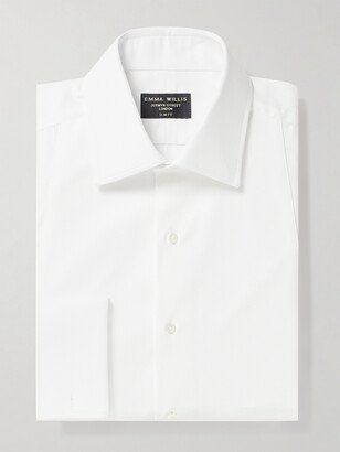 Marcella Slim-Fit Bib-Front Cotton-Piqué Shirt