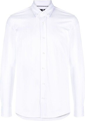 Long-Sleeve Cotton-Blend Shirt