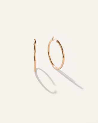 14K Gold XLarge 40MM Tube Hoops