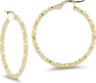 Saks Fifth Avenue Made in Italy Saks Fifth Avenue Women's 14K Yellow Gold Hoop Earrings