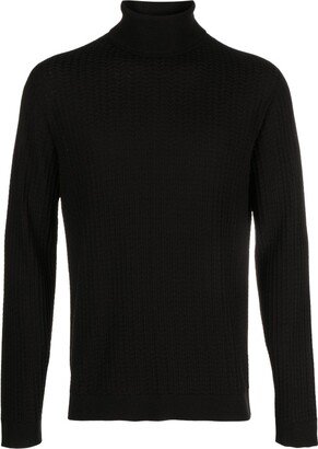 Roll-Neck Intarsia-Knit Jumper-AB